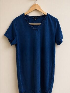 Velvet Heart Navy Blue Casual Tunic Dress Size Large